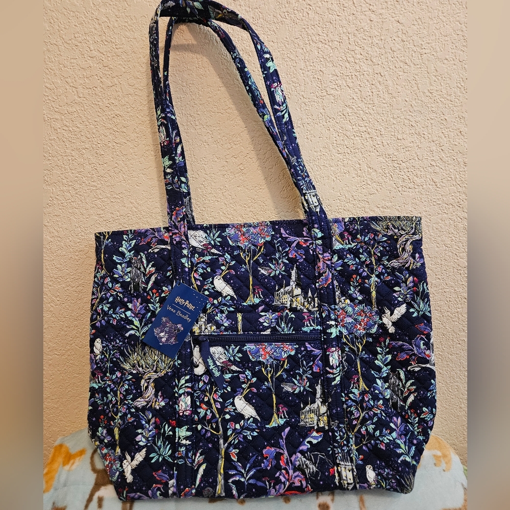 Vera Bradley Blue Quilted Cotton Tote
